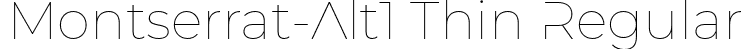 Montserrat-Alt1 Thin Regular font - MontserratAlt1-Thin.otf