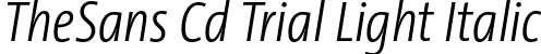 TheSans Cd Trial Light Italic font - TheSansCd-3_LightItalic_TRIAL.otf