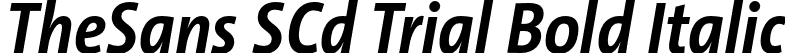 TheSans SCd Trial Bold Italic font - TheSansSCd-7_BoldItalic_TRIAL.otf