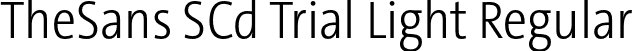 TheSans SCd Trial Light Regular font - TheSansSCd-3_Light_TRIAL.otf