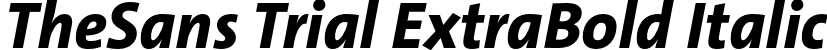 TheSans Trial ExtraBold Italic font - TheSans-8_ExtraBoldItalic_TRIAL.otf