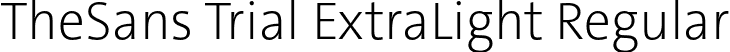 TheSans Trial ExtraLight Regular font - TheSans-2_ExtraLight_TRIAL.otf