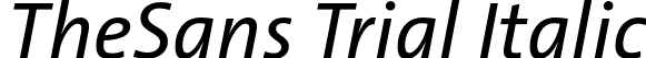 TheSans Trial Italic font - TheSans-5_PlainItalic_TRIAL.otf