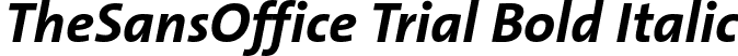 TheSansOffice Trial Bold Italic font - TheSansOffice-BoldItalic_TRIAL.ttf