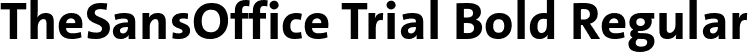 TheSansOffice Trial Bold Regular font - TheSansOffice-Bold_TRIAL.ttf