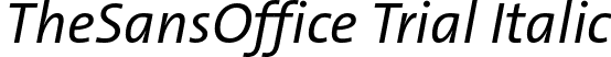 TheSansOffice Trial Italic font - TheSansOffice-Italic_TRIAL.ttf