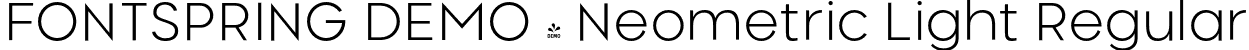 FONTSPRING DEMO - Neometric Light Regular font - Fontspring-DEMO-neometric-light.otf