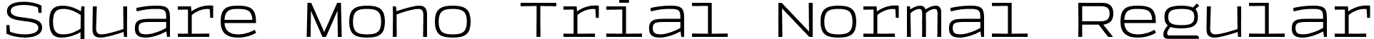 Square Mono Trial Normal Regular font - SquareMonoTrial-Normal.otf