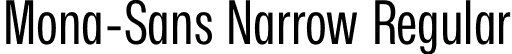 Mona-Sans Narrow Regular font - Mona-Sans-RegularNarrow.otf