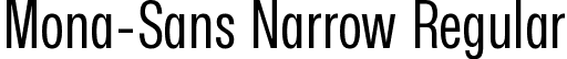 Mona-Sans Narrow Regular font - Mona-Sans-RegularNarrow.ttf