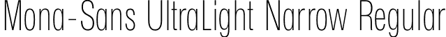 Mona-Sans UltraLight Narrow Regular font - Mona-Sans-UltraLightNarrow.otf