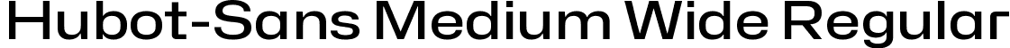 Hubot-Sans Medium Wide Regular font - Hubot-Sans-MediumWide.ttf