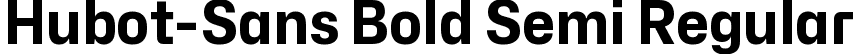 Hubot-Sans Bold Semi Regular font - Hubot-Sans-BoldSemi.ttf