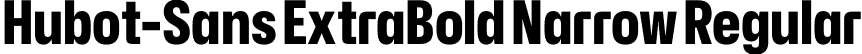 Hubot-Sans ExtraBold Narrow Regular font - Hubot-Sans-ExtraBoldNarrow.otf