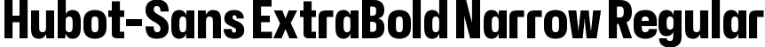 Hubot-Sans ExtraBold Narrow Regular font - Hubot-Sans-ExtraBoldNarrow.ttf