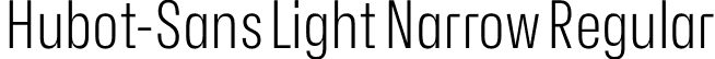 Hubot-Sans Light Narrow Regular font - Hubot-Sans-LightNarrow.otf