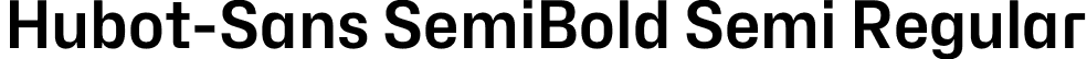 Hubot-Sans SemiBold Semi Regular font - Hubot-Sans-SemiBoldSemi.otf