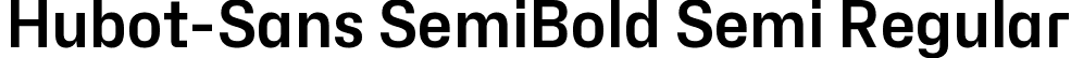 Hubot-Sans SemiBold Semi Regular font - Hubot-Sans-SemiBoldSemi.ttf