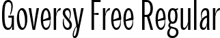 Goversy Free Regular font - goversy-display.ttf