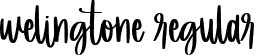 Welingtone Regular font - Welingtone.ttf