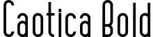 Caotica Bold font - Caotica-Bold.otf
