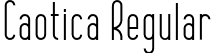 Caotica Regular font - Caotica-Regular.otf