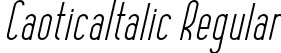 CaoticaItalic Regular font - CaoticaItalic-Regular.otf