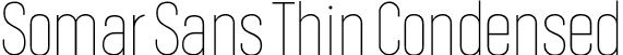 Somar Sans Thin Condensed font - SomarSans-ThinCondensed.ttf
