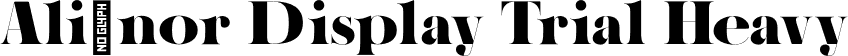 Ali®nor Display Trial Heavy font - AlienorDisplayTrial-Heavy.otf