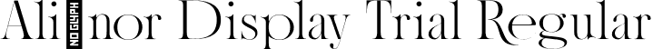 Ali®nor Display Trial Regular font - AlienorDisplayTrial-Regular.otf
