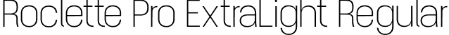 Roclette Pro ExtraLight Regular font - RoclettePro-ExtraLight.otf