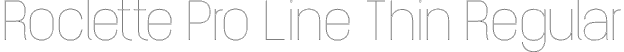 Roclette Pro Line Thin Regular font - RocletteProLine-Thin.otf