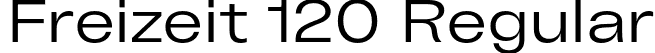 Freizeit 120 Regular font - Freizeit120-Regular.otf