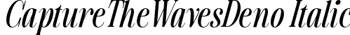 CaptureTheWavesDemo Italic font - CaptureTheWaves-Italic_DEMO.ttf