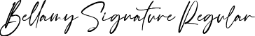 Bellamy Signature Regular font - Bellamy Signature.ttf