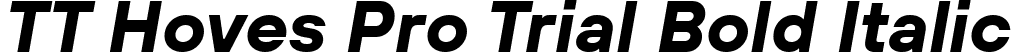 TT Hoves Pro Trial Bold Italic font - TT Hoves Pro Trial Bold Italic.ttf
