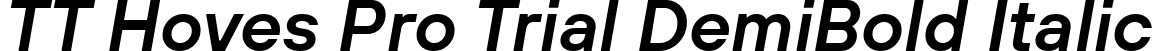 TT Hoves Pro Trial DemiBold Italic font - TT Hoves Pro Trial DemiBold Italic.ttf