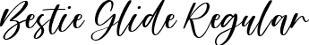 Bestie Glide Regular font - Bestie Glide.ttf