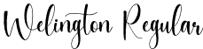 Welington Regular font - Welington.otf