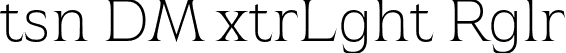 Atsanee DEMO ExtraLight Regular font - AtsaneeDEMO-ExtraLight.otf