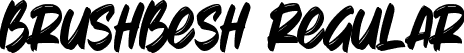 BrushBesh Regular font - Brushbesh-gx1GY.ttf