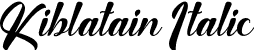 Kiblatain Italic font - Kiblatain-Italic.otf