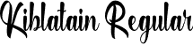 Kiblatain Regular font - Kiblatain.otf