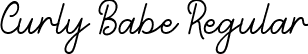 Curly Babe Regular font - Curly-Babe.ttf