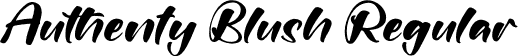 Authenty Blush Regular font - Authenty-Blush.otf