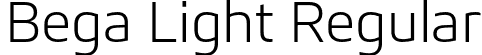 Bega Light Regular font - Bega-Light.otf