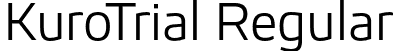 KuroTrial Regular font - KuroTrial-Regular.otf