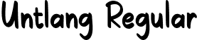 Untlang Regular font - Untlang-1G1rB.ttf