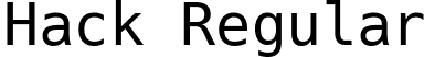 Hack Regular font - hack-regular.ttf