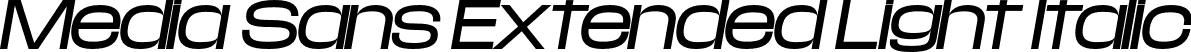 Media Sans Extended Light Italic font - mediasansextended-lightitalic-TRIAL.otf